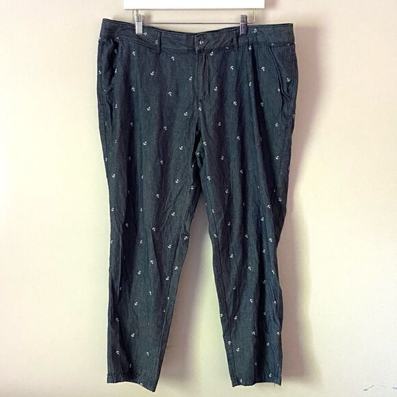 Liz Claiborne sailing anchor design size 18 pants - Picture 1 of 9